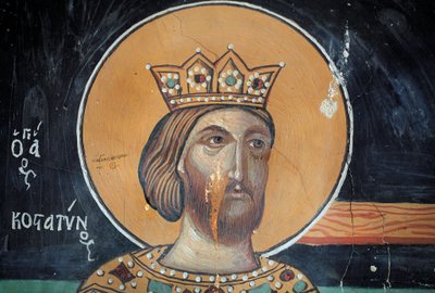 Byzantine Fresco from the 15th Century by Unbekannt Unbekannt